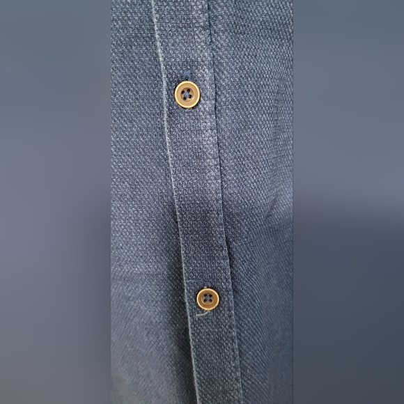 ZARA MAN Button Up Blue Shirt - Slim Fit Size M - Picture 3 of 7